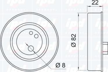 IPD 15-3215 - Rola intinzator,curea distributie - allinparts.ro