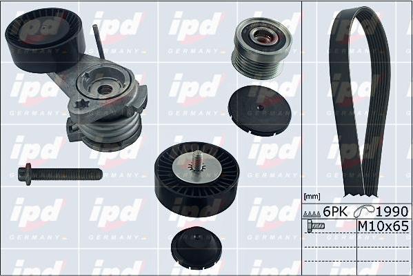 IPD 20-1850 - Set curea transmisie cu caneluri - allinparts.ro
