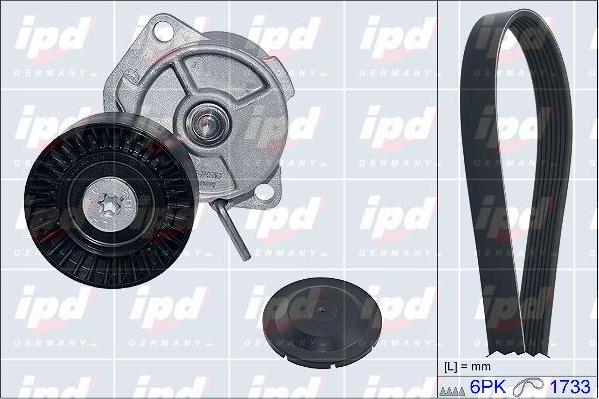 IPD 20-1385 - Set curea transmisie cu caneluri - allinparts.ro