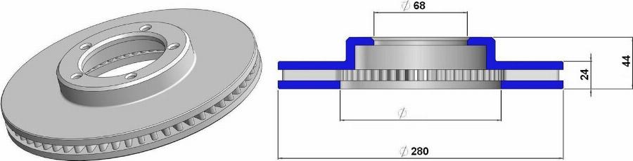 JAPOCAT MFD-2DA1RP - Disc frana de performanta allinparts.ro