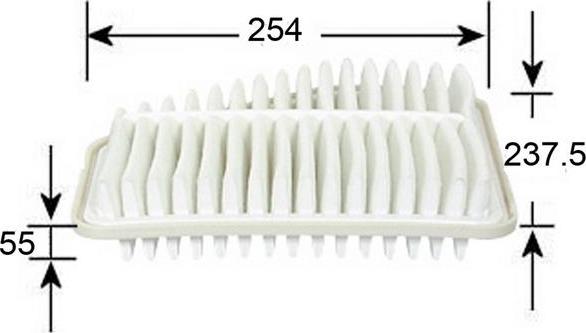 JS Asakashi A1015 - Filtru aer allinparts.ro