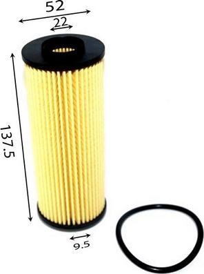 JS Asakashi OE52002 - Filtru ulei allinparts.ro