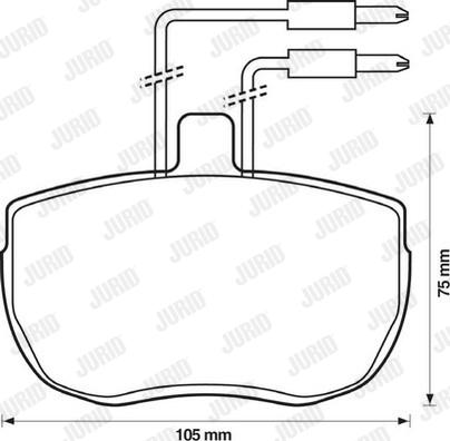 Jurid 571379J - Set placute frana,frana disc allinparts.ro