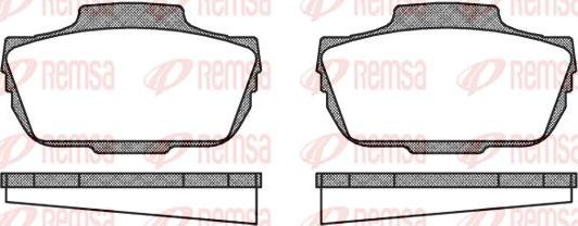 Kawe 0055 00 - Set placute frana,frana disc allinparts.ro