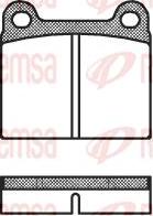 Kawe 0006 00 - Set placute frana,frana disc allinparts.ro