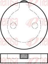 Dynamatrix DBP197 - Set placute frana,frana disc allinparts.ro