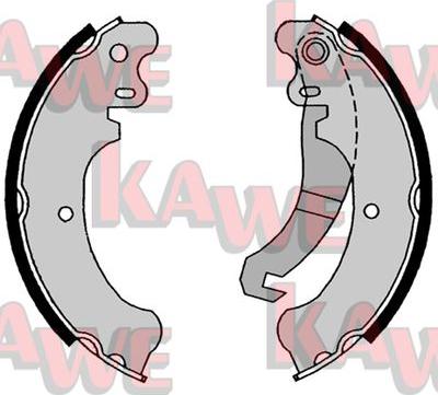 Kawe 08570 - Set saboti frana - allinparts.ro