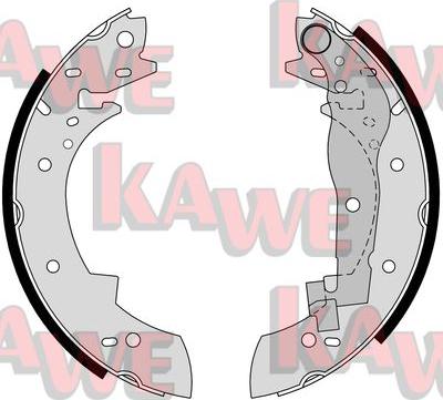 Kawe 03330 - Set saboti frana allinparts.ro
