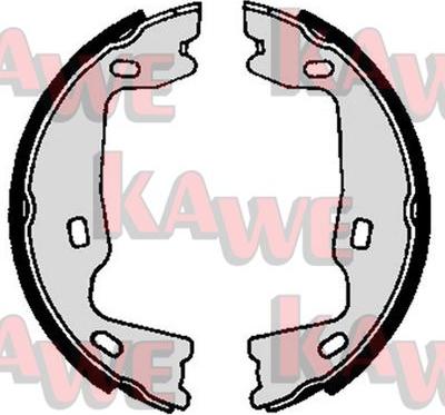 Kawe 02570 - Set saboti frana, frana de mana - allinparts.ro