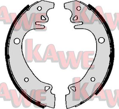 Kawe 02870 - Set saboti frana - allinparts.ro