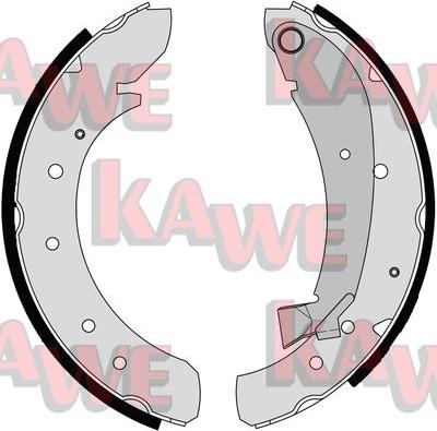 Kawe 07120 - Set saboti frana - allinparts.ro