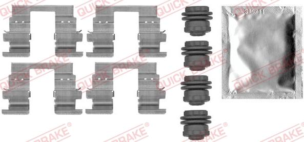 Kawe 109-0013 - Set accesorii, placute frana - allinparts.ro