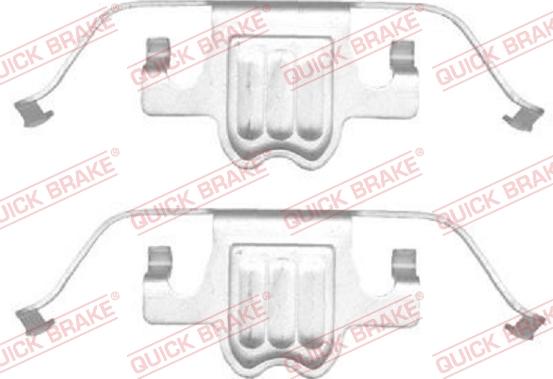 Kawe 109-1695 - Set accesorii, placute frana - allinparts.ro
