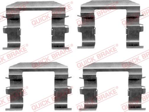 Kawe 109-1664 - Set accesorii, placute frana allinparts.ro