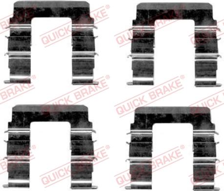 Kawe 109-1615 - Set accesorii, placute frana - allinparts.ro
