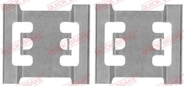 Kawe 109-1688 - Set accesorii, placute frana allinparts.ro