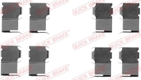 Kawe 109-1063 - Set accesorii, placute frana allinparts.ro
