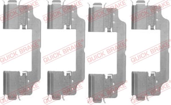 Kawe 109-1716 - Set accesorii, placute frana allinparts.ro