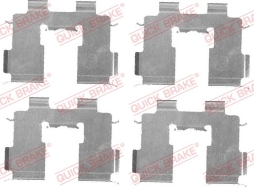 Kawe 109-1717 - Set accesorii, placute frana - allinparts.ro