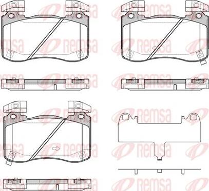 Kawe 1813 02 - Set placute frana,frana disc - allinparts.ro