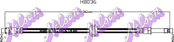 Kawe H8036 - Furtun frana - allinparts.ro