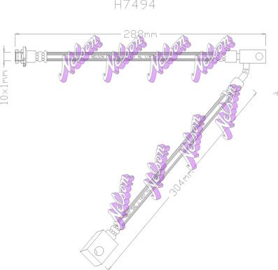 Kawe H7494 - Furtun frana allinparts.ro
