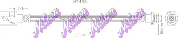 Kawe H7488 - Furtun frana allinparts.ro