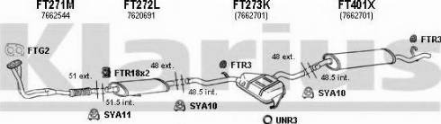 Klarius 330237U - Sistem de esapament - allinparts.ro