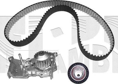 KM International WKFI633 - Set pompa apa + curea dintata allinparts.ro