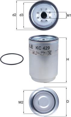 KNECHT KC 429D - Filtru combustibil allinparts.ro
