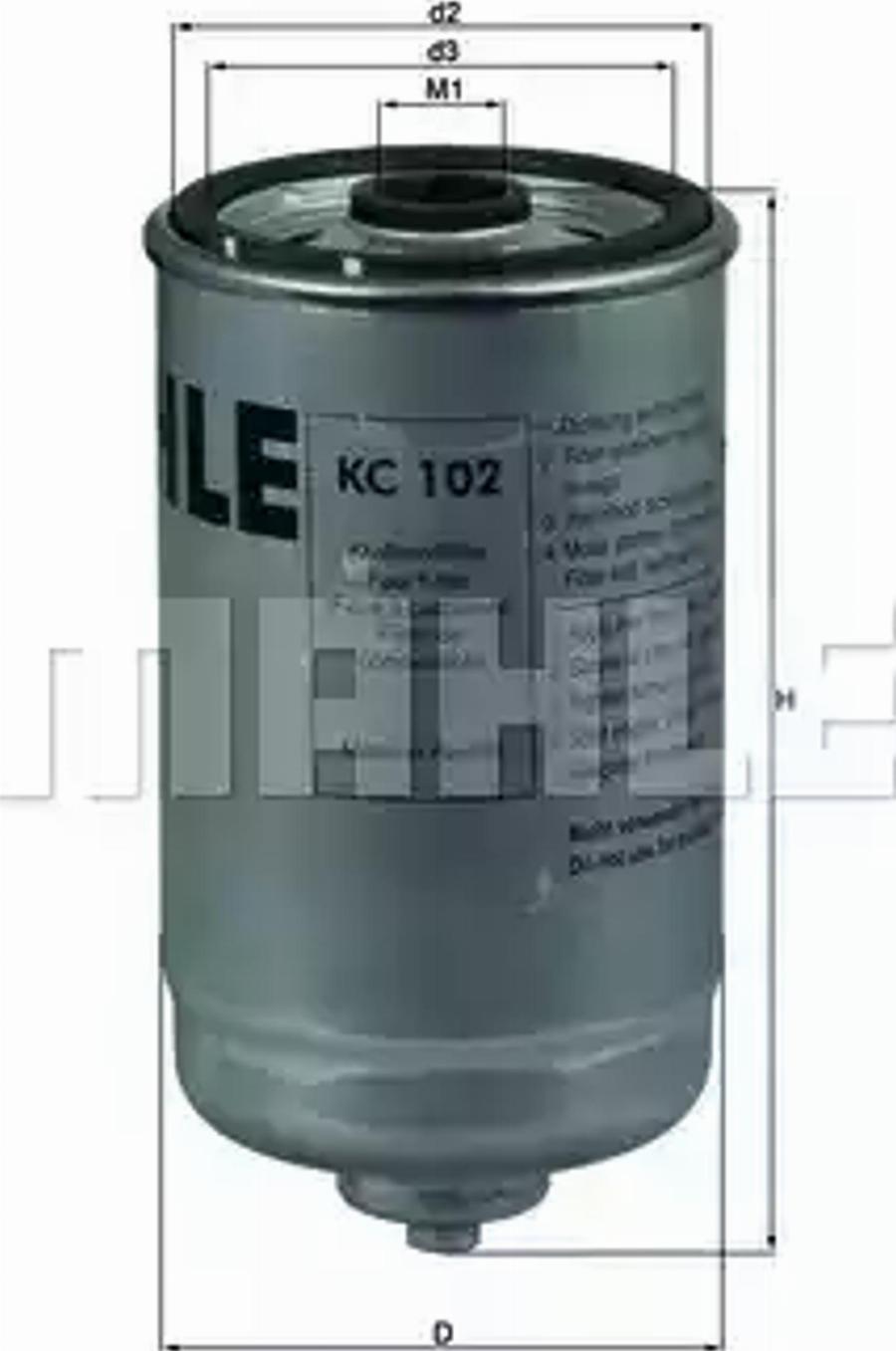 KNECHT KC 102 - Filtru combustibil allinparts.ro