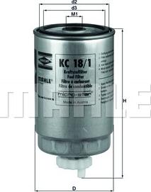 KNECHT KC 18/1 - Filtru combustibil allinparts.ro