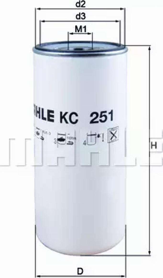 KNECHT KC 251 - Filtru combustibil - allinparts.ro