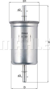 KNECHT KL 591 - Filtru combustibil allinparts.ro