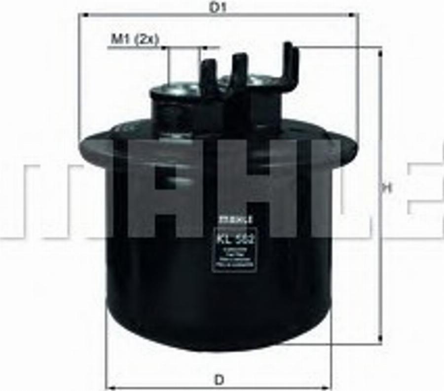 KNECHT KL 562 - Filtru combustibil allinparts.ro