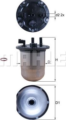KNECHT KL 1133D - Filtru combustibil - allinparts.ro