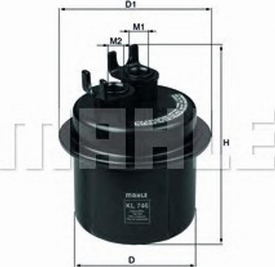 KNECHT KL 746 - Filtru combustibil - allinparts.ro