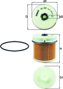 KNECHT KX 445D - Filtru combustibil allinparts.ro