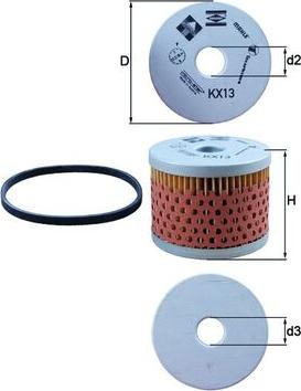 KNECHT KX 13D - Filtru combustibil - allinparts.ro