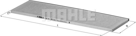 KNECHT LA 354 - Filtru, aer habitaclu allinparts.ro