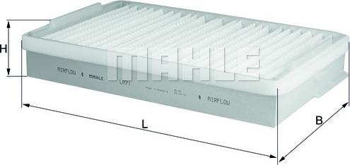 KNECHT LA 71 - Filtru, aer habitaclu allinparts.ro