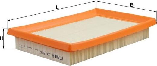 KNECHT LX 916 - Filtru aer - allinparts.ro