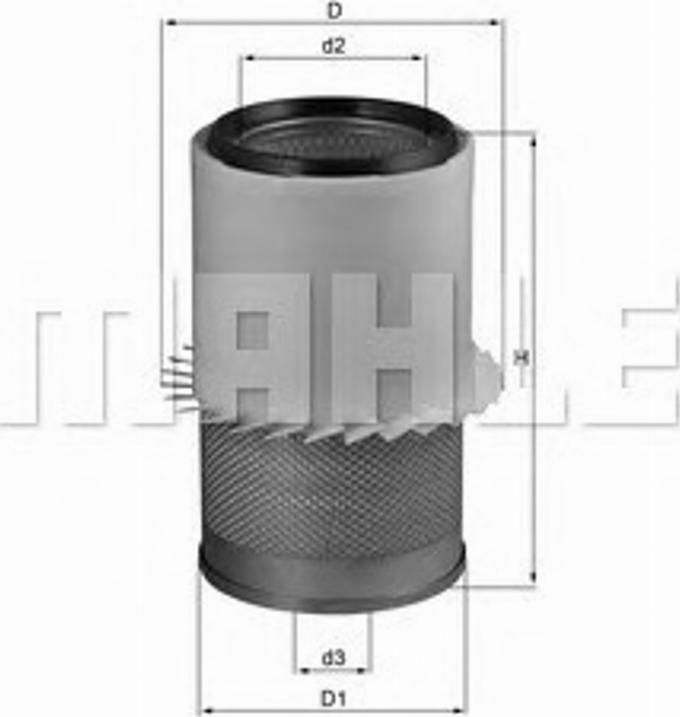 KNECHT LX 1580 - Filtru aer - allinparts.ro