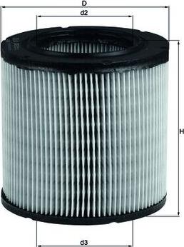 KNECHT LX 249 - Filtru aer allinparts.ro