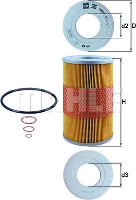 KNECHT OX 44D - Filtru ulei - allinparts.ro