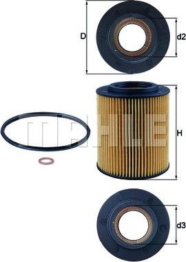 KNECHT OX 154/1D - Filtru ulei - allinparts.ro