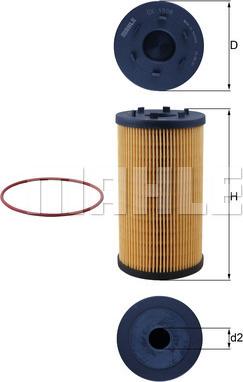 KNECHT OX 1306D - Filtru ulei allinparts.ro