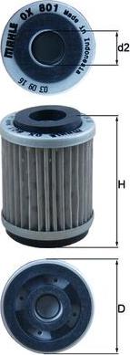 KNECHT OX 801 - Filtru ulei - allinparts.ro