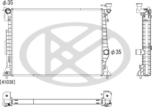 KOYORAD PL823593 - Radiator, racire motor allinparts.ro