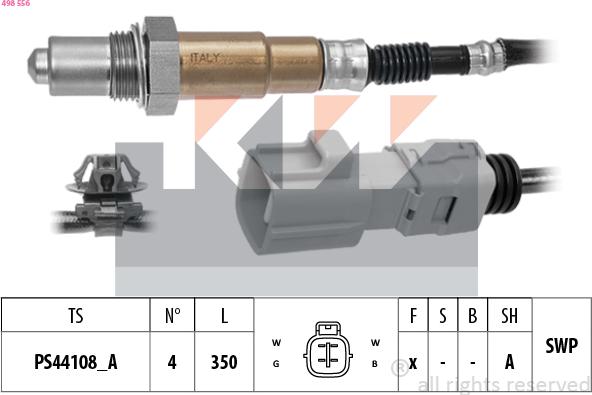 KW 498 556 - Sonda Lambda allinparts.ro